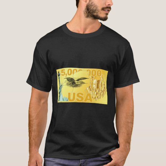 トランプ 500万ドル 富裕層 移民 アメリカ 行く Tシャツ (正面)