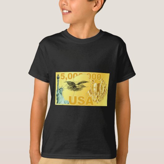 トランプ 500万ドル 富裕層 移民 アメリカ 行こう Tシャツ (正面)