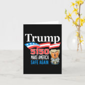 トランプ 5150 アメリカをもう一度正常に 面白い カード (黄色い花)