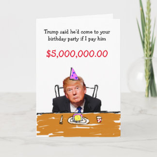 トランプ$5,000,000誕生日 シーズンカード