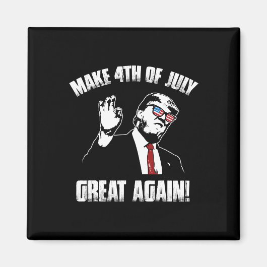トランプ 7月4日 マグネット (正面)