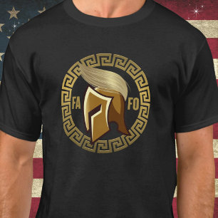 トランプ FAFO スパルタ コンボーバー ジョークTシャツ Tシャツ