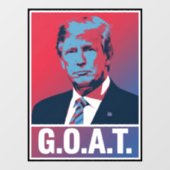 トランプ GOAT 選挙 2024 共和党 ビンテージ ウィンドウサイン (シート)