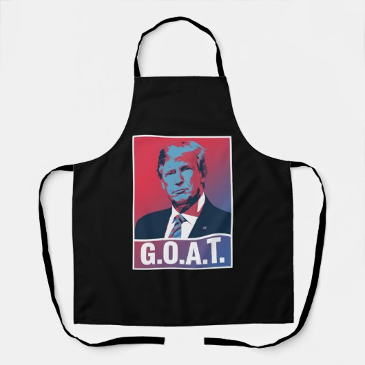 トランプ GOAT 選挙 2024 共和党 ビンテージ エプロン (正面)