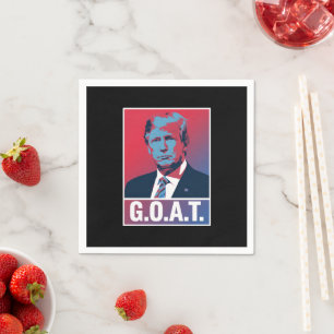 トランプ GOAT 選挙 2024 共和党 ビンテージ スタンダードカクテルナプキン