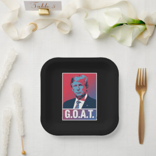 トランプ GOAT 選挙 2024 共和党 ビンテージ ペーパープレート