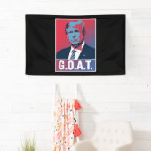 トランプ GOAT 選挙 2024 共和党 ビンテージ 横断幕 (インサイチュ)