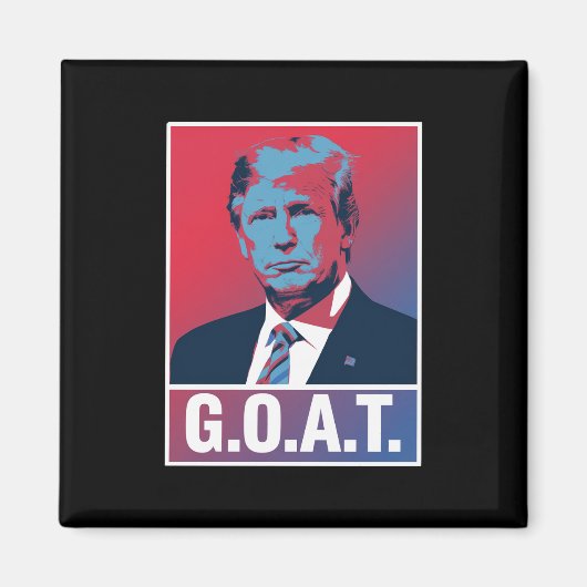 トランプ GOAT 選挙 2024 共和党 ヴィンテージ マグネット (正面)