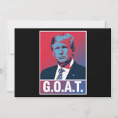 トランプ GOAT 選挙 2024 共和党 ヴィンテージ 招待状 (正面)