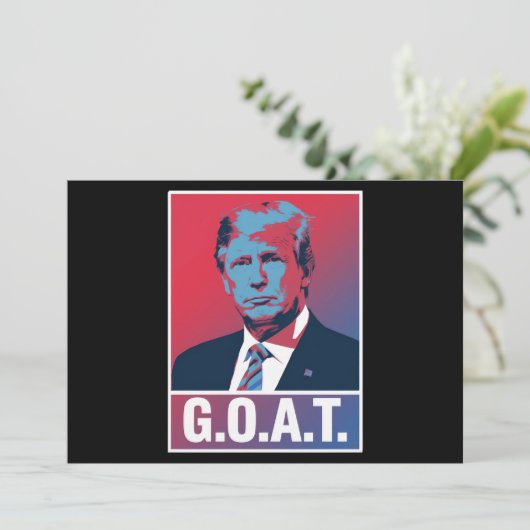 トランプ GOAT 選挙 2024 共和党 ヴィンテージ 招待状 (スタンド正面)