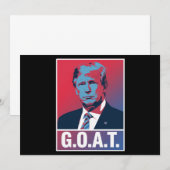 トランプ GOAT 選挙 2024 共和党 ヴィンテージ 招待状 (正面/裏面)