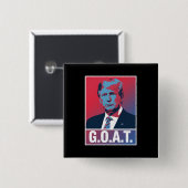 トランプ GOAT 選挙 2024 共和党 ヴィンテージ 缶バッジ (正面&裏面)