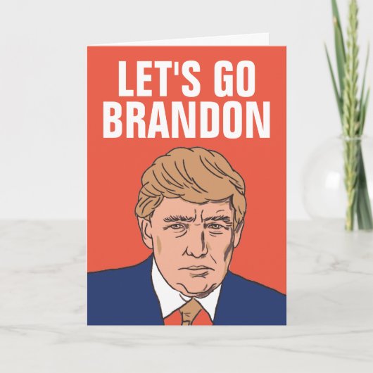 トランプ　Let's Go Brandon 2022年ハッピーニューイヤーカード カード (正面)