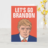 トランプ　Let's Go Brandon 2022年ハッピーニューイヤーカード カード (黄色い花)