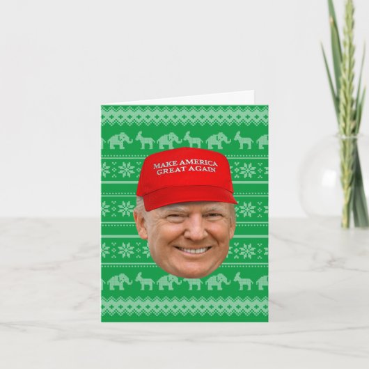 トランプ MAGAのクリスマス カード (正面)