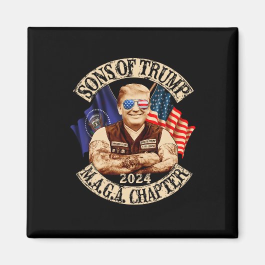 トランプ MAGA チャプター 2024 ユーモア マグネット (正面)