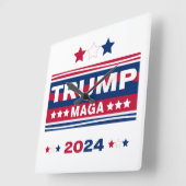 トランプ~MAGA~2024 スクエア壁時計 (傾斜)
