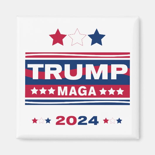 トランプ～MAGA～2024 マグネット (正面)