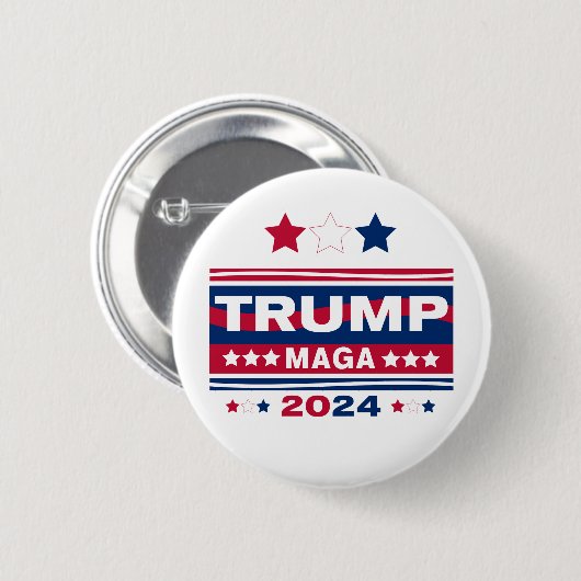 トランプ～MAGA～2024 缶バッジ (正面&裏面)