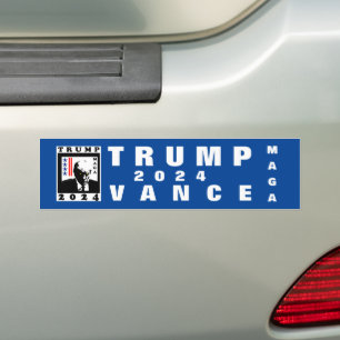 トランプ MAGA 2024 WB バンパーステッカー