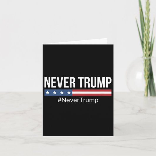 トランプ – #nevertrumpアンチトランプ カード (正面)