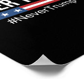 トランプ – #nevertrumpアンチトランプ ポスター (角)