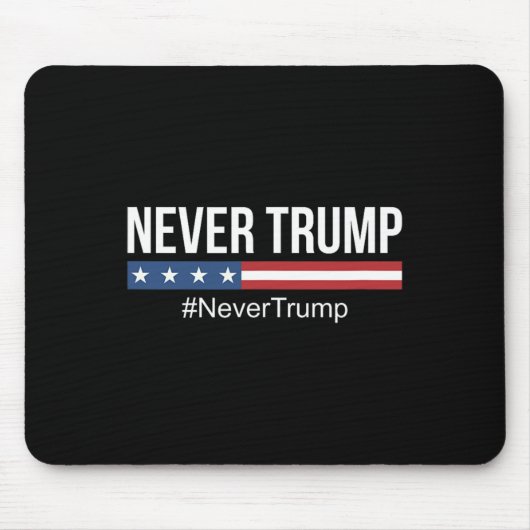 トランプ – #nevertrumpアンチトランプ マウスパッド (正面)