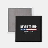 トランプ – #nevertrumpアンチトランプ マグネット (正面/裏面)
