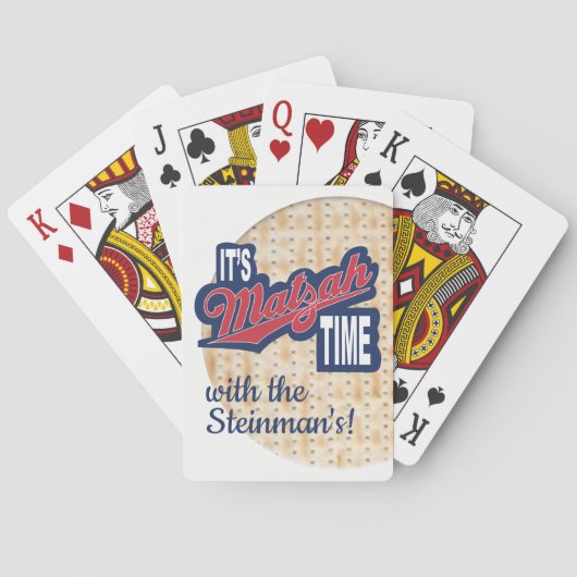 トランプ「PASSOVER "It's Matzah Time" トランプ (裏面)