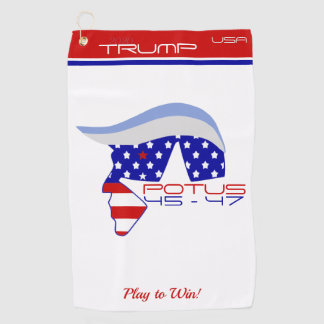 トランプ POTUS 45-47 ゴルフタオル