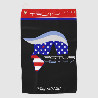 トランプ POTUS 45-47 ゴルフタオル