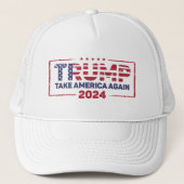 トランプ – Take America Again 2024 キャップ (正面)