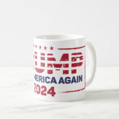 トランプ – Take America Again 2024 コーヒーマグカップ (正面右)