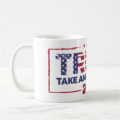 トランプ – Take America Again 2024 コーヒーマグカップ (左)