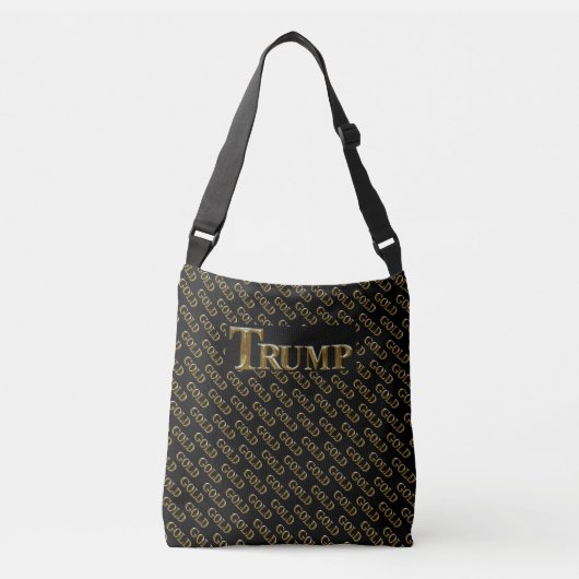 トランプ USA ゴールド クロスボディバッグ (正面)