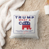 トランプ。What A C*** -アンチトランプのキャンペーンポスター クッション (ブランケット)