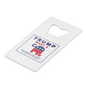 トランプ。What A C*** -アンチトランプのキャンペーンポスター クレジットカード栓抜き (裏面アングル)
