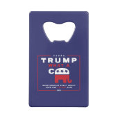 トランプ。What A C*** -アンチトランプのキャンペーンポスター – クレジットカード栓抜き (裏面)
