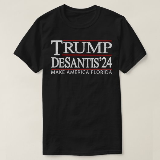 トランプDeSantis 2024プルオーバー Tシャツ (デザイン正面)