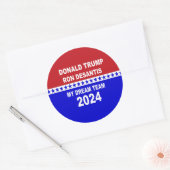 トランプDeSantis 2024マイドリームチーム ラウンドシール (封筒)