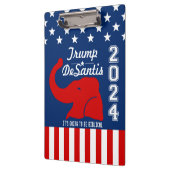 トランプDESANTIS 2024聖書上 クリップボード (左)