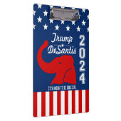 トランプDESANTIS 2024聖書上 クリップボード (右)