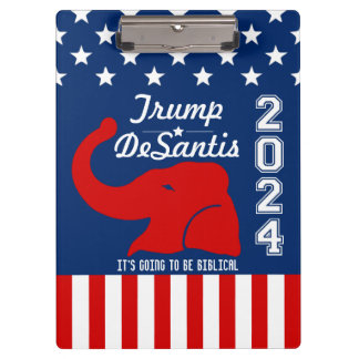トランプDESANTIS 2024聖書上 クリップボード