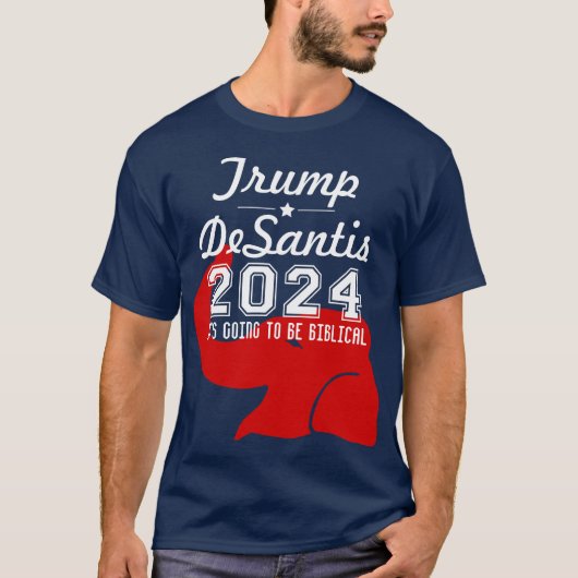 トランプDESANTIS 2024聖書上 Tシャツ (正面)