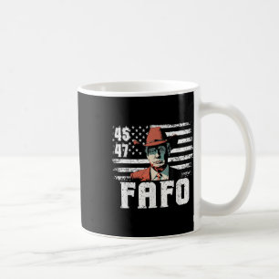 トランプFafo米国おもしろい国旗7月4日 コーヒーマグカップ