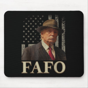 トランプFafo,おもしろいフェイフォートランプ米国国旗_1 マウスパッド
