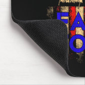 トランプFafo Fのまわりに米国国旗のヴィンテージ マウスパッド (コーナー)