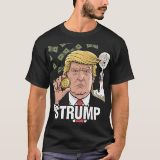 トランプGAGの公式ミームコイン暗号 Tシャツ
