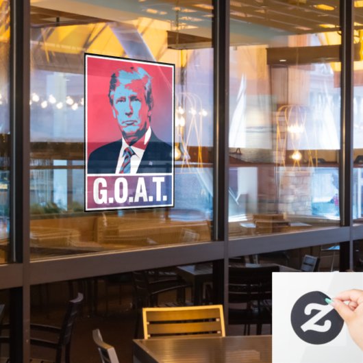 トランプGOAT選挙2024共和党ヴィンテージ ウィンドウサイン (レストラン窓)
