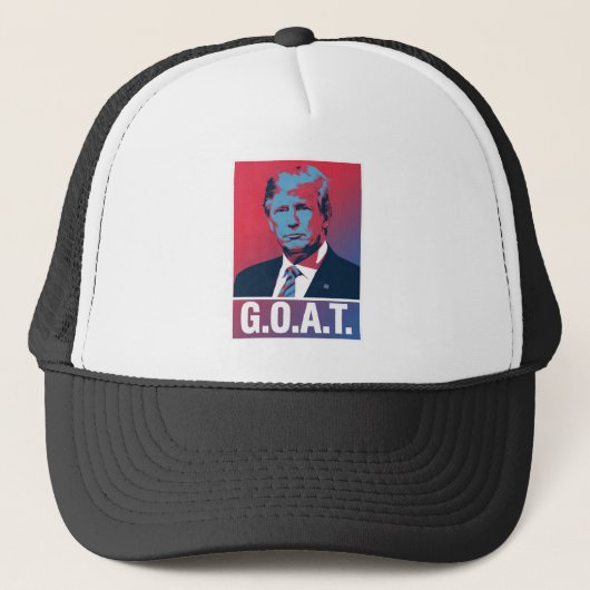 トランプGOAT選挙2024共和党ヴィンテージ キャップ (正面)